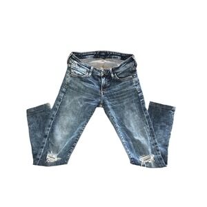 Women's A Gold E Chloe Low Rise Slim Distressed Jeans Size 26